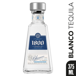 1800 80 proof blanco tequila bottle  375ml