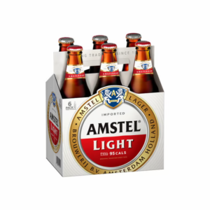 Amstel Light Lager Bottles 12 fl oz x 6 ct 1