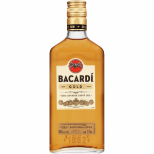 Bacardi Gluten Free 80 Proof Gold Rum Bottle 375 ml