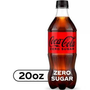 Coca Cola Zero Sugar Soda Bottle 20 fl oz