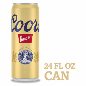 Coors Banquet American Lager Can 24 oz 1