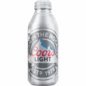 Coors Light American Lager Beer Aluminum Bottle 1