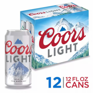 Coors Light American Lager Cans 12 oz x 12 ct 1