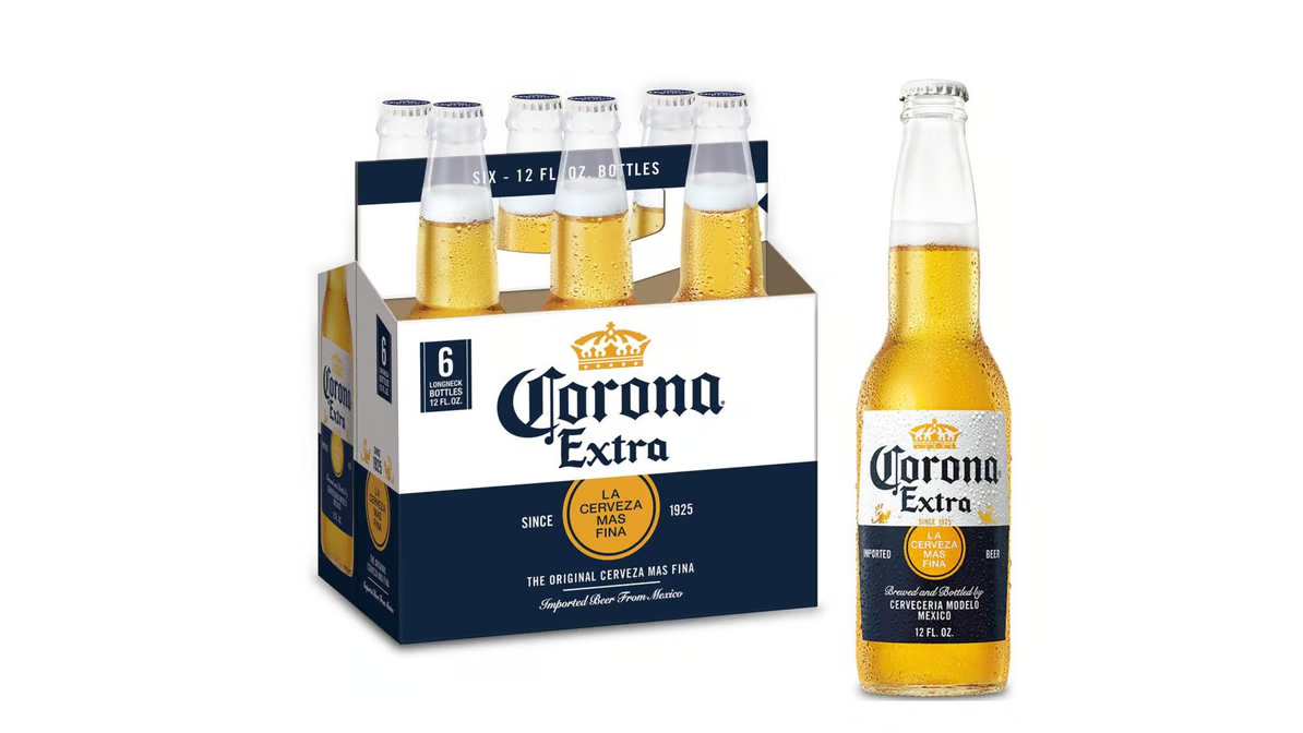 Corona Extra Mex can Lager Longneck Bottles 12 fl oz x 6 ct 2
