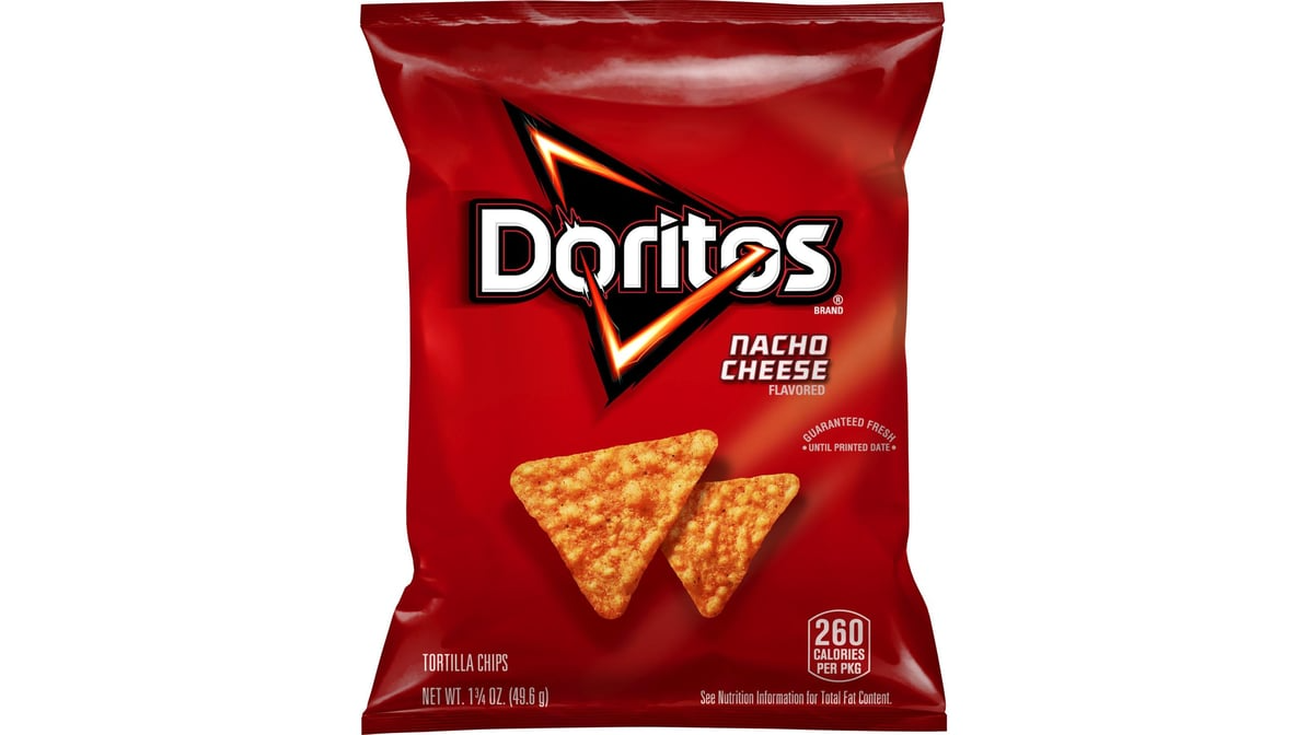 Doritos Nacho Cheese Flavored Tortilla Chips 1 75 oz