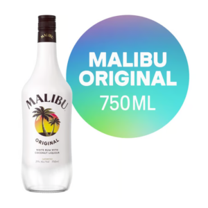 Malibu White Rum with Coconut Liqueur Bottle 750 ml