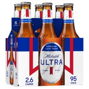 Michelob Ultra Superior Light Beer Bottles 12 fl oz x 6 ct 1