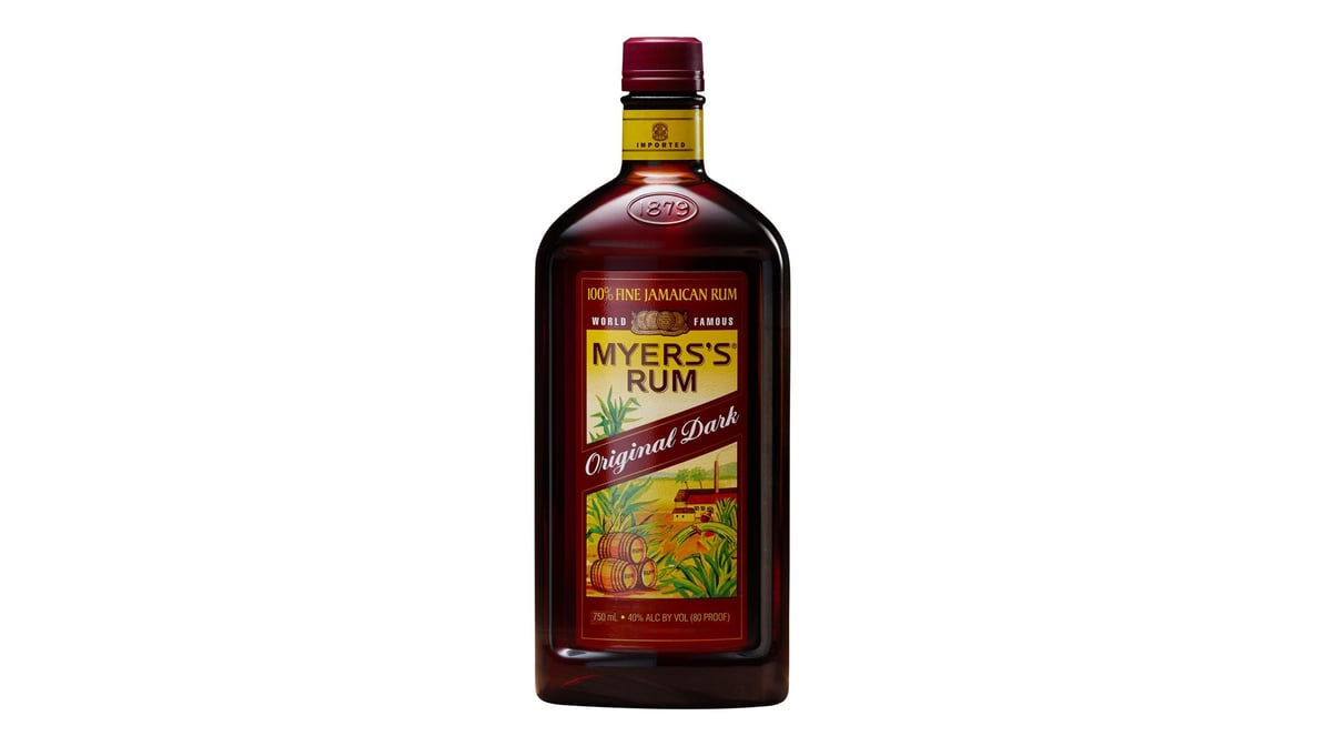Myerss Original Dark 80 Proof Jamaican Rum Traveler Bottle 750 ml