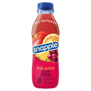 Snapple Fruit Punch Juice Drink Bottle 16 fl oz