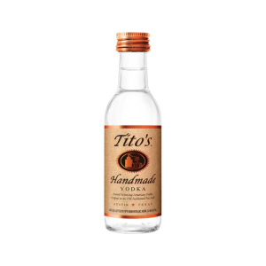 Titos 80 Proof Handmade Vodka Bottle 50 ml