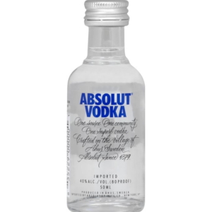 absolut original 80 proof vodka bottle 50 ml