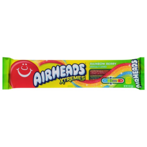 airheads xtremes rainbow berry sour candies  2 oz