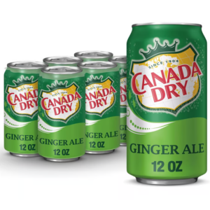 canada dry caffeine free ginger ale soda cans  12 fl oz x 6 ct