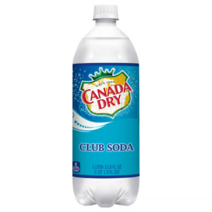 canada dry club soda bottle  1 l