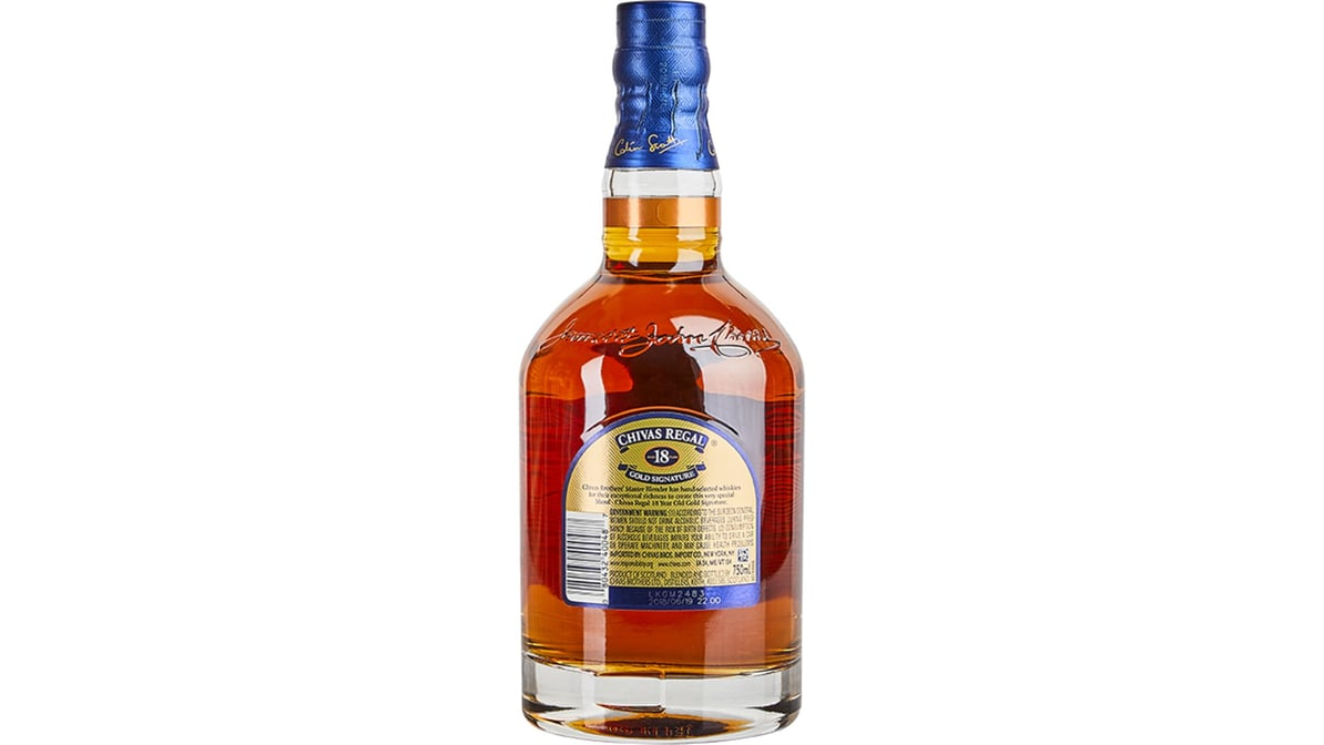 chivas regal 80 proof aged 18 years blended scotch whiskey bottle  750 ml 2