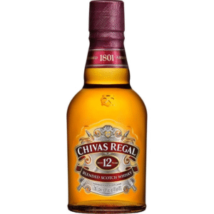 chivas regal aged 12 years 80 proof blended scotch whiskey bottle  375 ml
