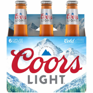 coors light american lager bottles  12 fl oz x 6 ct