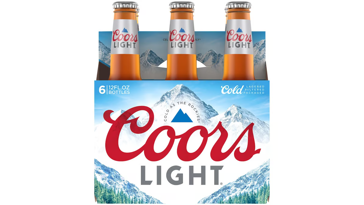 coors light american lager bottles  12 fl oz x 6 ct