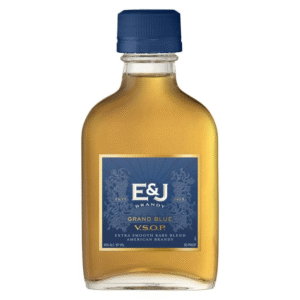 ej vsop 80 proof brandy bottle  100 ml