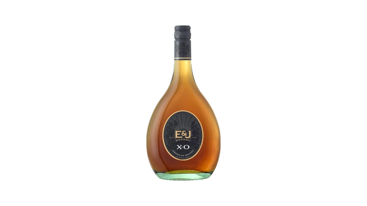 ej xo grape 80 proof brandy bottle  750 ml