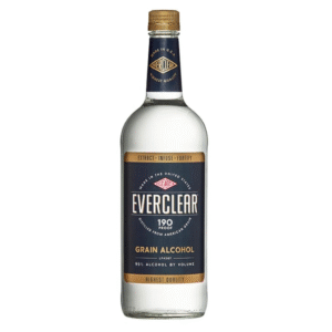 everclear 190 proof grain alcohol bottle  1 l