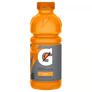 gatorade thirst quencher orange sports drink bottle  20 oz