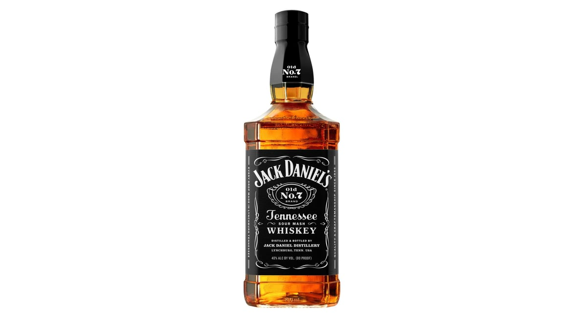 jack daniels old no. 7 80 proof sour mash tennessee whiskey bottle  750 ml