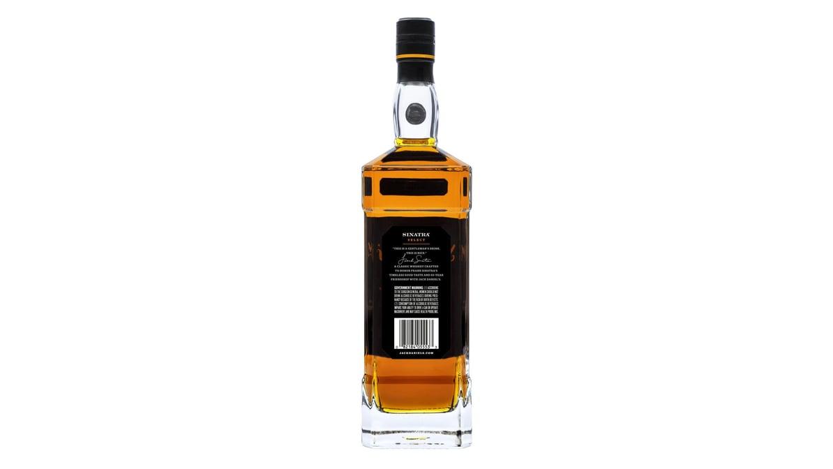 jack daniels sinatra select 90 proof tennessee whiskey bottle  1 l 2