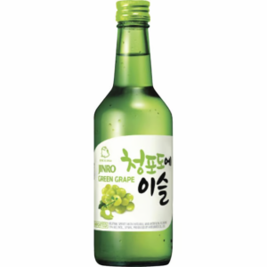 jinro green grape soju bottle  375 ml