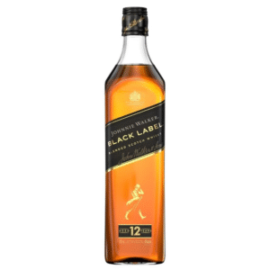 johnnie walker black label 80 proof 12 year blended scotch whisky bottle  750 ml