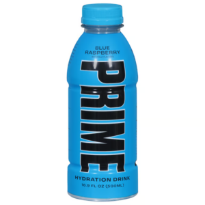 prime blue raspberry hydration drink bottle  16.9 oz