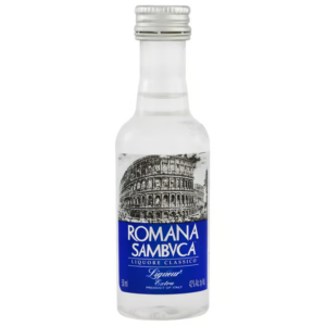 romana sambuca 84 proof liqueur bottle  50 ml
