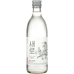 saero zero sugar soju bottle  375 ml