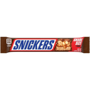 snickers milk chocolate share size candy bar  3.29 oz