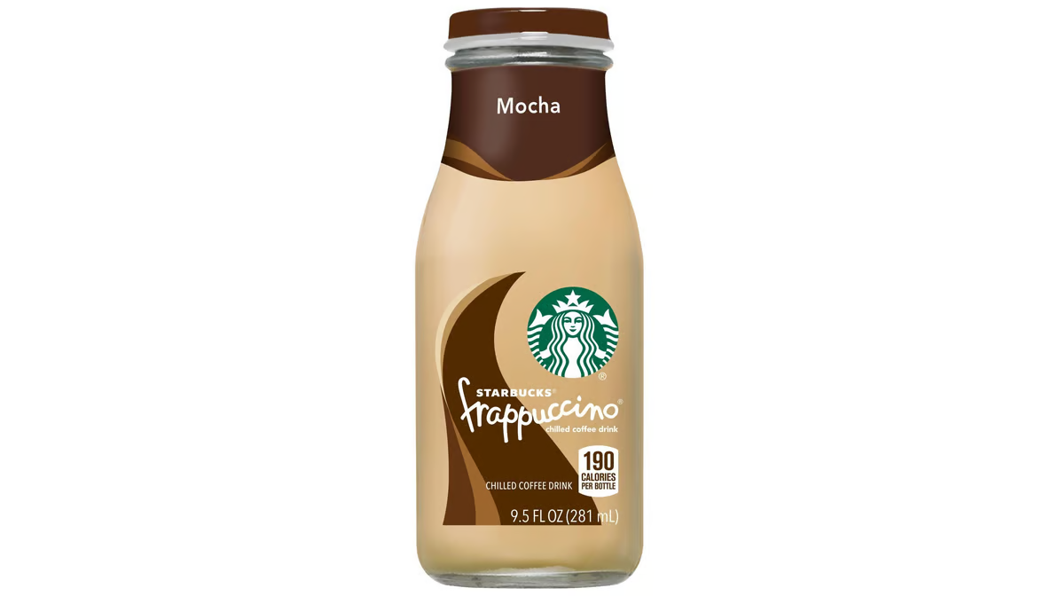 starbucks frappuccino mocha chilled coffee drink bottle  9.5 fl oz