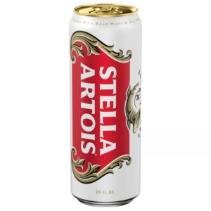 stella artois lager can  25 fl oz