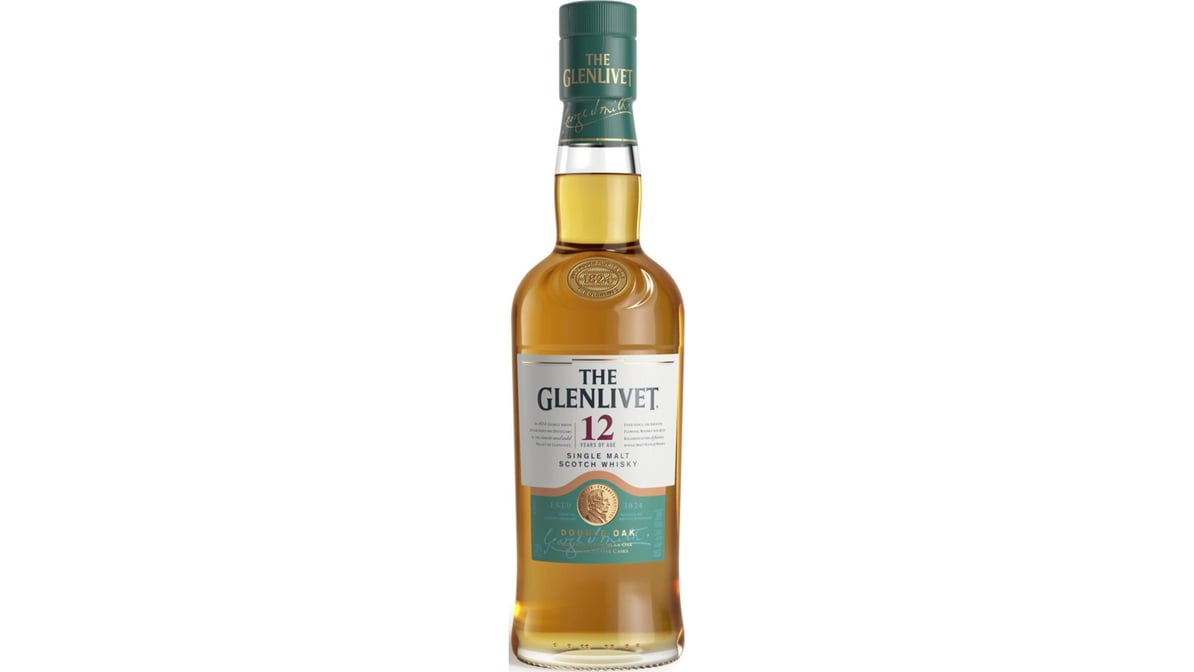 the glenlivet 80 proof 12 year single malt scotch whisky bottle  375 ml