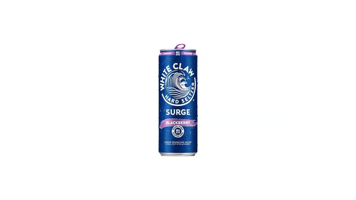 white claw blackberry surge 8  hard seltzer can  192 oz